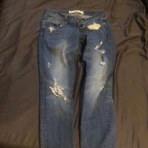 distressed jeans